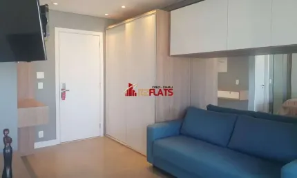 Flat com 1 quarto para alugar na Avenida Santo Amaro, 3131, Brooklin Paulista, São Paulo