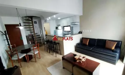 Flat com 1 quarto para alugar na Avenida Moema, 177, Moema, São Paulo