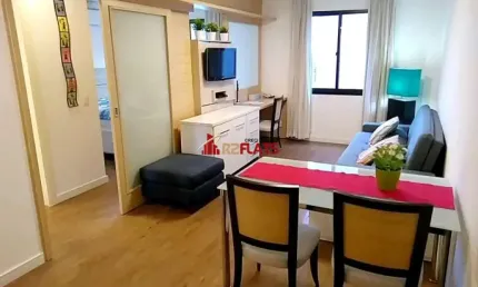 Flat com 1 quarto para alugar na Avenida Jamaris, 100, Moema, São Paulo