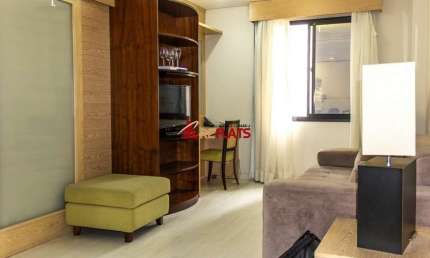 Flat com 1 quarto para alugar na Avenida Jamaris, 100, Moema, São Paulo