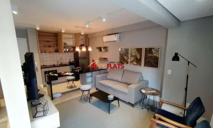 Flat com 1 quarto para alugar na Rua Oliveira Dias, 444, Jardim Paulista, São Paulo