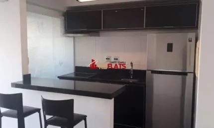Flat com 1 quarto para alugar na Rua Juquis, 391, Moema, São Paulo