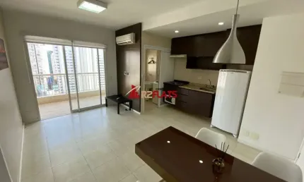 Flat com 1 quarto para alugar na Rua Sansão Alves dos Santos, 343, Brooklin, São Paulo