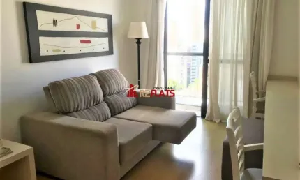 Flat com 1 quarto para alugar na Avenida Lavandisca, 365, Moema, São Paulo