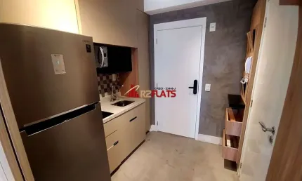 Flat com 1 quarto para alugar na Alameda Iraé, 664, Moema, São Paulo