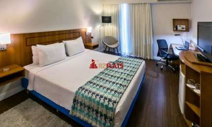 Flat com 1 quarto à venda na Avenida Sabiá, 825, Moema, São Paulo