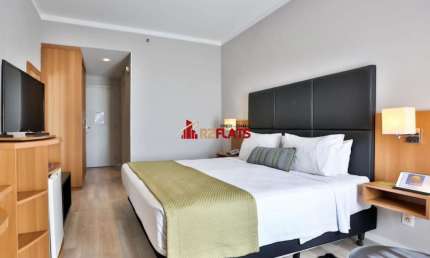 Flat com 1 quarto à venda na Avenida Sabiá, 825, Moema, São Paulo