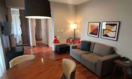Flat com 2 quartos para alugar na Rua Ribeiro do Vale, 153, Brooklin, São Paulo