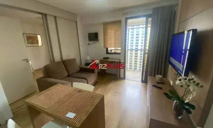 Flat com 1 quarto para alugar na Avenida Ibijaú, 364, Moema, São Paulo