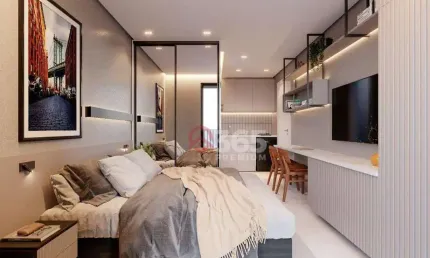 Studio à venda por r$ 320.000,00 - alto da glória - curitiba/pr