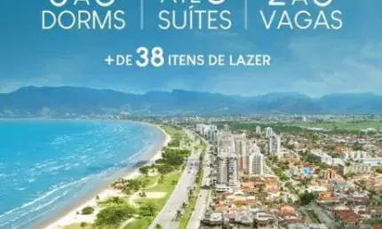 Apartamento para Venda em Caraguatatuba, Praia do Indaiá, 3 dormitórios, 1 suíte, 2 banheiros, 1 vaga