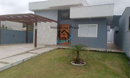 Casa em Condomínio para Venda em Caraguatatuba, Praia da Mococa, 3 dormitórios, 1 suíte, 2 banheiros, 3 vagas
