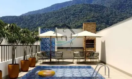 Apartamento para venda em ubatuba, sertão da quina, 2 dormitórios, 1 banheiro, 1 vaga