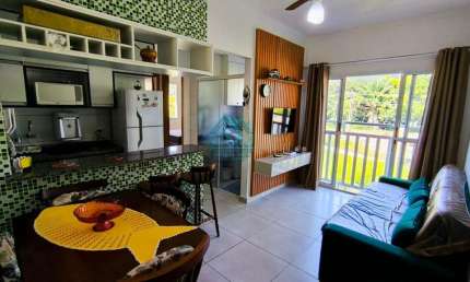 Apartamento para Venda em Ubatuba, Estufa I, 2 dormitórios, 1 banheiro, 1 vaga