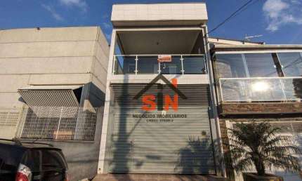 Salão Comercial e Casa com 3 dormitórios para alugar, 197 m² por R$ 3.000/mês - Vila Nova Bonsucesso - Guarulhos/SP