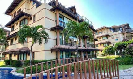 Apartamento Garden Mobiliado no Aquiraz Riviera – Pé na Areia com 3 Suítes