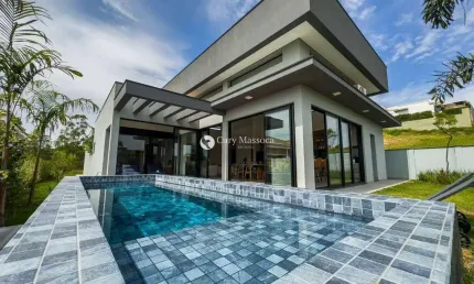 Casa térrea, mobiliada com vista espetacular em meio a natureza no Condomínio Campos de Santo Antônio ll