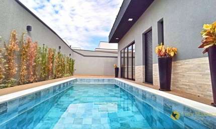 Coisa Linda! Espetacular sobrado com piscina e 4 suítes, à venda por R$1.700.000 - Condomínio Central Parque - Salto/SP