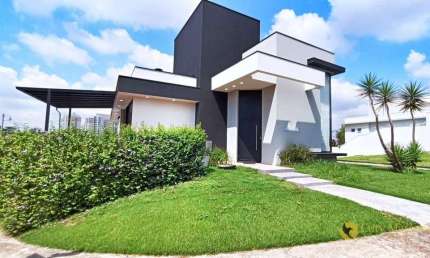 Porteira Fechada! Magnífica casa de esquina, com SPA e 3 suítes, totalmente MOBILIADA, à venda por R$1.497.000 - Condomínio Central Parque - Salto/SP
