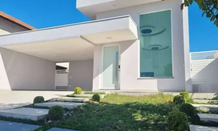 Casa moderna, com 3 suites, área gourmet e piscina, para locação ou venda no Condomínio UNA em Itu/SP