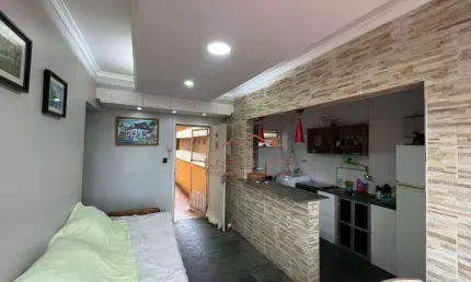 Apartamento com 1 dormitório à venda, 50 m² por R$ 175.000,00 - Balneario Oceanópolis - Mongaguá/SP