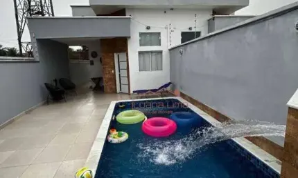 Casa com 3 dormitórios à venda, 81 m² por R$ 450.000,00 - Jardim Regina - Área Verde - Itanhaém/SP