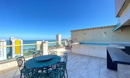 Cobertura com 3 dormitórios à venda, 159 m² por R$ 1.200.000,00 - Jardim Marina - Mongaguá/SP