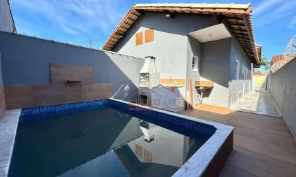 Casa com 2 dormitórios à venda, 75 m² por r$ 330.000,00 - bopiranga - itanhaém/sp
