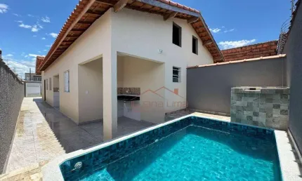 Casa com 2 dormitórios à venda por r$ 320.000,00 - estância balneária tupy - itanhaém/sp