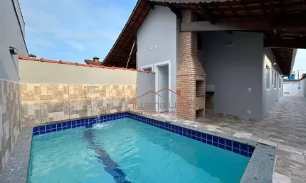 Casa com 3 dormitórios à venda, 79 m² por r$ 441.000,00 - balneário itaguaí - mongaguá/sp