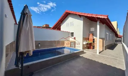 Casa com 2 dormitórios à venda, 76 m² por r$ 375.900,00 - jardim praia grande - mongaguá/sp