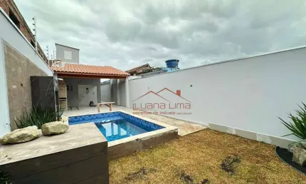 Casa com 3 dormitórios à venda, 105 m² por r$ 550.000,00 - vila atlântica - mongaguá/sp