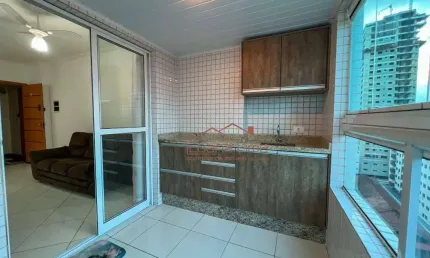 Apartamento com 1 dormitório à venda, 53 m² por r$ 355.000 - aviação - praia grande/sp