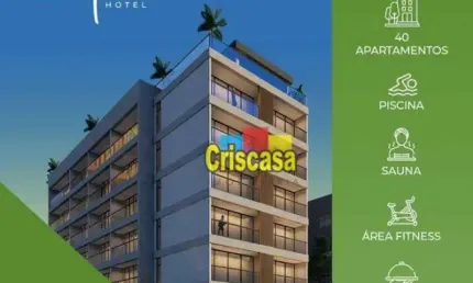 Flat com 1 dormitório à venda, 32 m² por R$ 410.138,79 - Centro - Cabo Frio/RJ