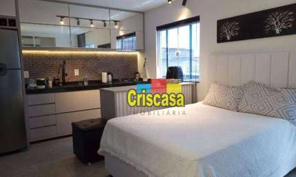Flat com 1 dormitório à venda, 42 m² por R$ 270.000,00 - Vila Blanche - Cabo Frio/RJ