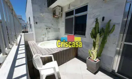 Cobertura com 3 dormitórios à venda, 124 m² por R$ 820.000,00 - Algodoal - Cabo Frio/RJ