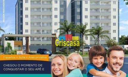 Apartamento com 2 dormitórios à venda, 50 m² por R$ 284.620,46 - Baixo Grande - São Pedro da Aldeia/RJ
