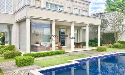 Mansão 948m², 4 suítes, vista panorâmica e deslumbrante, na melhor localização do Guedala casas.