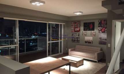 Apartamento com 1 quarto para alugar na Rua Professor José Leite e Oiticica, --, Brooklin, São Paulo