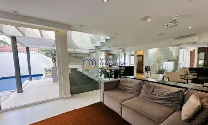 Casa em condomínio no Brooklin Velho, 4 suítes. 310m², espaço gourmet e piscina. piscina