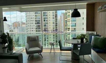 Apartamento no campo belo. 1 dormitório, 1suite, 1 vaga. mobiliado