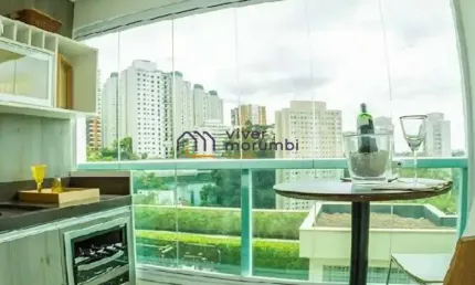 Apartamento no Morumbi, com 2 Dormitórios, sendo 2 Suítes, 2 Vagas. Fotos do Decorado.