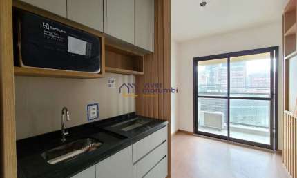 Apartamento com 1 quarto para alugar na Rua Abará, --, Brooklin, São Paulo