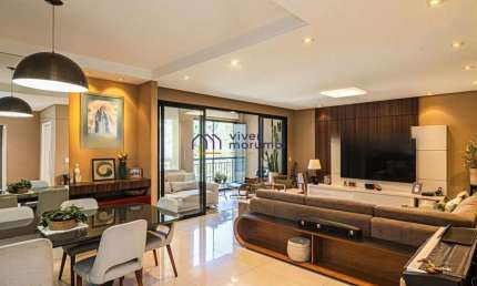 Apartamento alto padrão, 146 m², duas suítes e escritório.