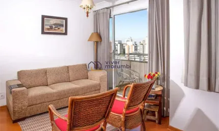 Apartamento de 57 m², 2 quartos, suíte, 2 vagas, último andar.