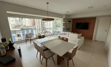 Apartamento 99 m², 2 quartos, suíte, em muito verde.