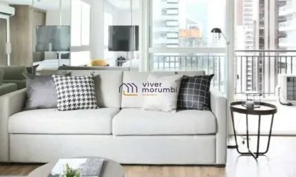 APARTAMENTO NO MELHOR DO BROOKLIN/ 1 DORMITÓRIO/ 63mts²/ 1VAGA/ MOBILIADO/ CONFIRA!!!