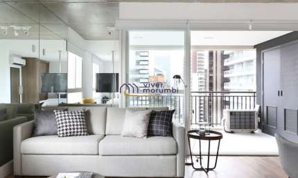 Apartamento com 1 quarto para alugar na Rua Jean Peltier, --, Brooklin, São Paulo
