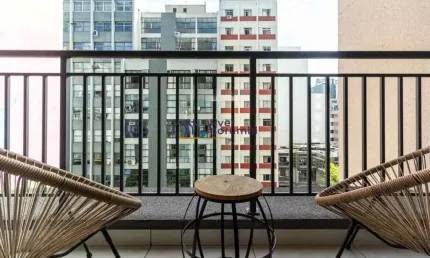 Apartamento 1 dormitório no melhor da região central de sp/ mobiliado/ próximo estação de metrô!!!