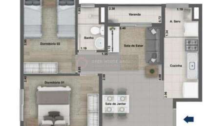 Open House vende apto. 2 quartos no Fonseca próximo ao Mercado Municipal